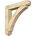 Ekena Millwork BKT0806X42X42THR03RDF Thorton Arts and Crafts Rough Sawn Bracket w/Offset Brace, Douglas Fir
