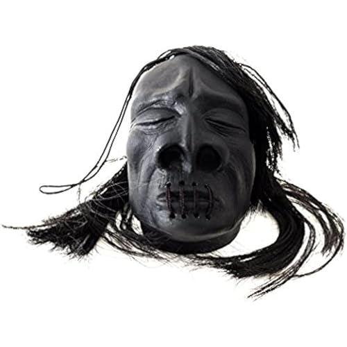 Voodoo Shrunken Head | Shrunken Head Prop | Halloween Scary Heads Prop | Mini Scary Voodoo Heads | Creepy Halloween Novelty Decor | Witch Doctor Decor | Spooky Haunted House Decorations | Black | 3"