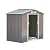 Outsunny 7' x 4' Outdoor Storage Shed, Garden Tool Metal Shed with Foundation Kit, Double Lockable Door, Air Vents and Sloping Roof, for Backyard, Patio, Lawn, Gray