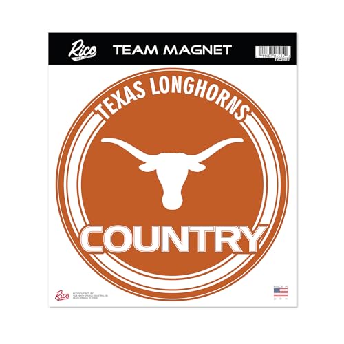 Rico Industries NCAA Texas Longhorns 8" Round Magnet