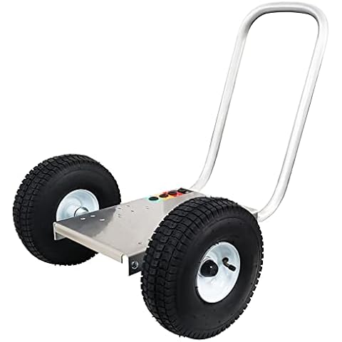 Ultimate Washer Professional Pressure Washer Cart Frame with Wheels and Push Handle (10 x 15, Silver) Cover