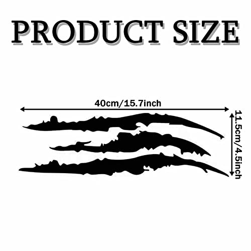 Msyuusr 2Pcs Claw Mark Decals For Car, Claw Marks Headlight Car Universal Sticker For Car Pickup Truck Van Motorcycles (Black) #TOP1