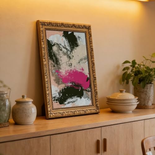 Graffiti sur toile abstrait et poster minimaliste pour mur vide