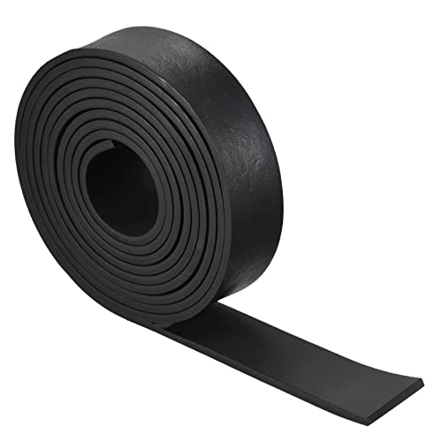 sourcing map EPDM Goma Espuma Lámina Tiras, Neopreno Láminas Rollos 5mm(T) x30mm(W) x3000(L), Bricolaje Goma Junta, Sellado Acolchado, Reducción Vibración Estera