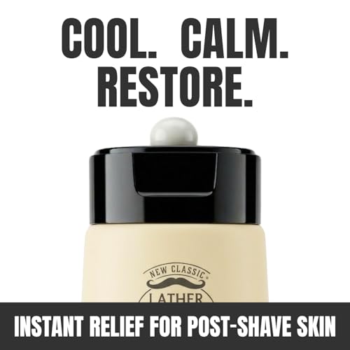 Image of Lather & Wood Unscented Aftershave Balm for Men - Soothes Razor Burn, Hydrates & Restores Skin - Alcohol Free, Non-Greasy Formula - 2oz
