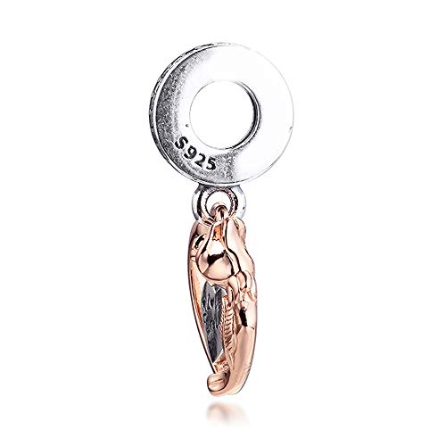 Cuelga plata 925 amor para siempre compatible con pulseras Pandora 2