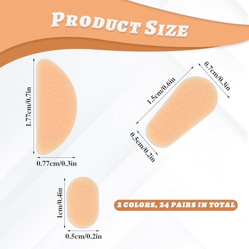 Bewudy 578366_1_WFG7FZZF 24 Pairs Eyeglass Nose Pads, Soft Silicone Adhesive Air Chamber Glasses Nose Pads, 1.5Mm Thickness Adhesive Slip Glasses Nose Grips With Air Bag For Sunglasses Eyeglasses Reading Glasses thumb #1