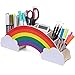 Stifthalter, Stiftehalter Regenbogen, Schreibtischorganizer aus Holz, Kreativer Bleistifthalter, Kreativer Stifthalter, Schreibtisch Organizer Zubehör, für Put Pencils Crayons Sticky Notes Scissors