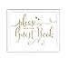 Andaz Press Wedding Party Signs, Glam Gold Glitter Print, 8.5-inch x 11-inch, Please Sign our Guestbook, 1-Pack