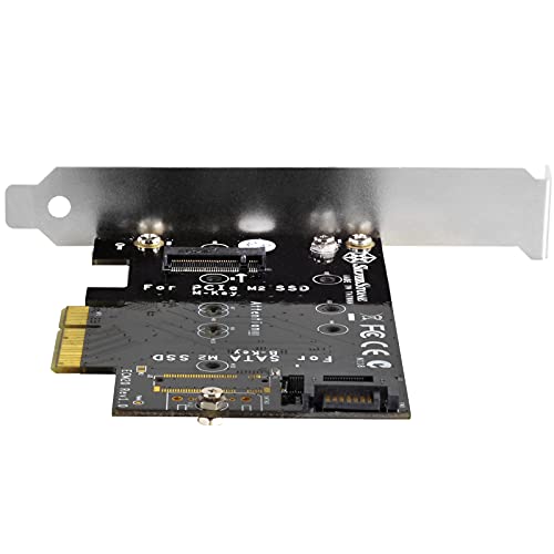 Image of Silverstone ECM20 Dual M2 to PCI-E X4 and SATA 6G Adapter Card ECM20-x