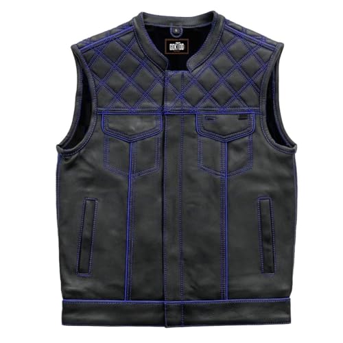 【新品未使用】RIDERS FAKE LEATHER VEST Amazon.com: GOKTOG Men's Biker Motorcycle Riding Leather