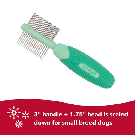 Coastal Pet Li'l Pals Double-Sided Dog Comb - Tick & Flea Comb - Dog Grooming Brush For Small Breeds & Puppies - One Size #TOP3
