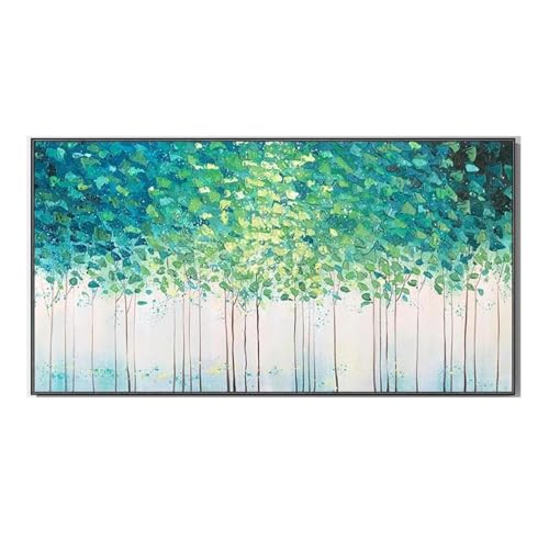 Art mural classique scandinave de grande forêt en toile 60x105 cm