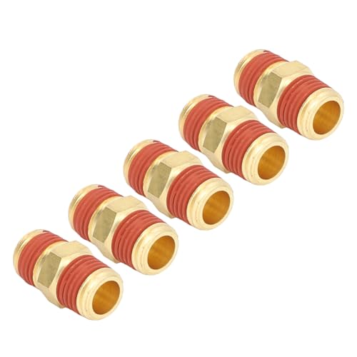 Adaptador Macho NPT 1/4 acoplamiento latón goma conector neumático mangueras compresor 5