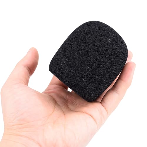 Image of Mudder 5 Pack Foam Mic Cover Handheld Microphone Windscreen (5 Pack) | Fits Handheld Mics, Microphone Pop Filter,Microphone Muffler,Foam Microphone Cover, Snug Fit Ball Shape