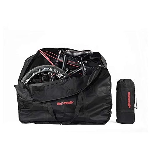 Huntvp Bolsa de Almacenamiento de Bicicleta Bolso Plegable del Recorrido Viaje de la Bici para la Bici 14-16 Pulgada