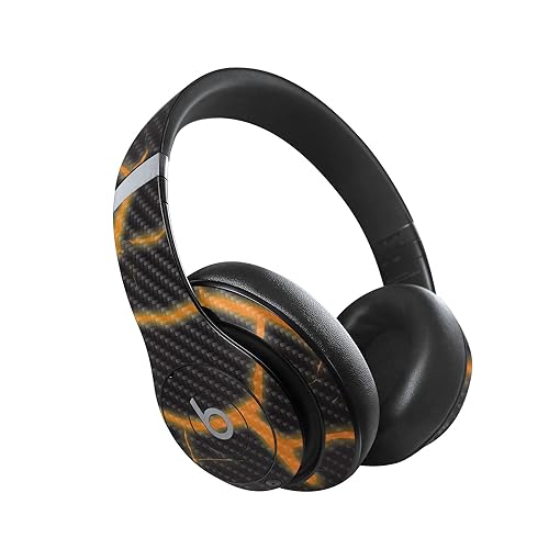 Image of MightySkins Carbon Fiber Skin Compatible with Beats Studio Pro - Lava Rock | Protective, Durable Textured Carbon Fiber Finish | Easy to Apply, Remove, and Change Style