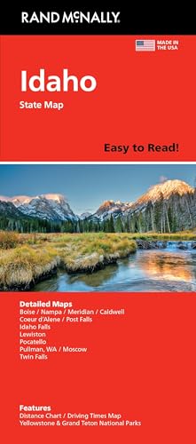 Rand McNally Easy to Read: Idaho State Map
