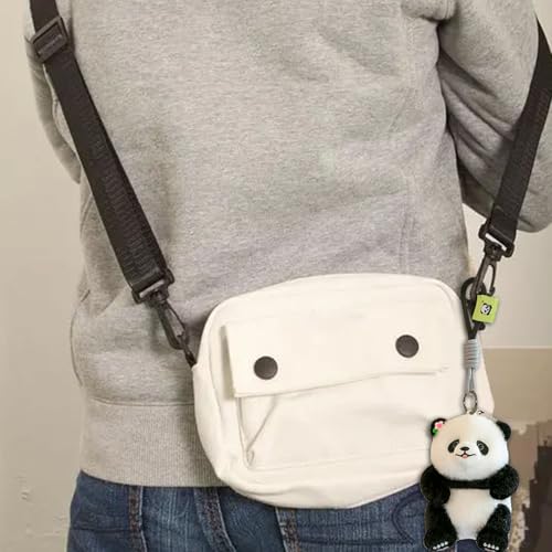 Porte-clés panda en coton PP, accessoire pour sac de loisirs