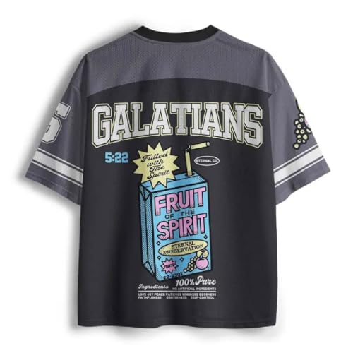 Graphic Tees Summer Novelty Women Men Oversized Fruit Spirit Christian Jersey2