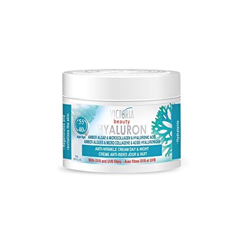 Hyaluron & Amber Algae Anti-Aging Day and Night Cream with Micro-Collagen and Hyaluronic Acid for Age 40 and Above - 50 ml Cover
