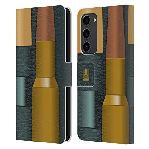 Head Case Designs Rifle Bullets Metal Slugs Leather Book Wallet Case Cover Compatible With Samsung Galaxy S23+ 5G #TOP15