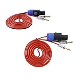 Le câble connecteur banane vers Speakon est conçu pour connecter des amplificateurs de puissance à des haut-parleurs dotés de prises Speakon, adaptés au cinéma maison, au KTV, aux concerts et aux performances sur scène, offrant un son de bonne qualité.