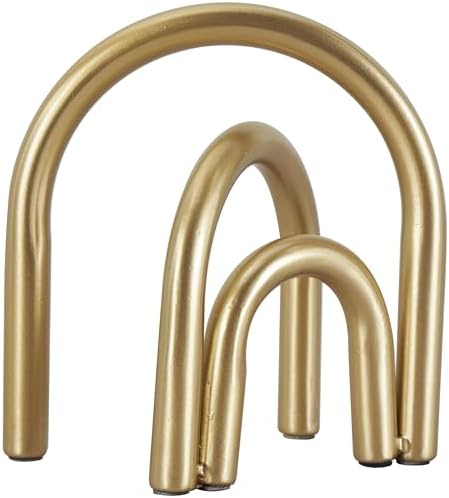Deco 79 Metal Geometric Decorative Sculpture Overlapping Arch Hom...