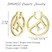 Elegant 18K Gold Designer Letter Earrings - Choose Your Favorite Ear Stud for a Comfortable and Fashionable Fit, Perfect for Adding a Personal Touch to Your Casual Outfits