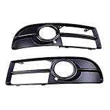 compatibility with Car Fog Lights Grille Cover Auto Front Lower Bumper Racing Grills Fit for Audi A4 S4 B7 Sedan Avant Cabrio S-Line Quattro 2005-2009 8E0807681G 8E0807682F