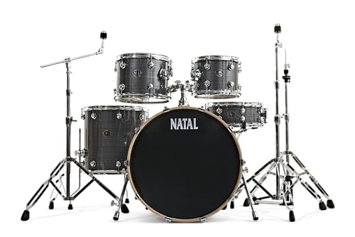 Natal KAR-UF22-GST Arcadia Series UF22 5-Piece Drum Set with Hardware - Grey Strata