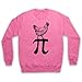 My Icon Art & Clothing Pi Pie Pie Matematica Cibo Parodia Adulti Felpa rosa X-Small/petto 86/91 cm