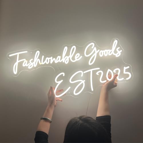 Image of Custom Neon Sign, Custom Large Led Neon Signs, Led Light Sign Customizable for Wall Decor Wedding Birthday Bar Business Store Logo
