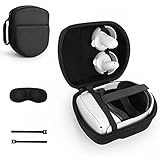 Yinke Tasche Case für Meta/Oculus Quest & Quest 2/Pico 4 VR Gaming Headset und Elite Strap, Reisetasche Schutzhülle Aufbewahrungstasche Hülle Etui (Quest 2 Case Black)