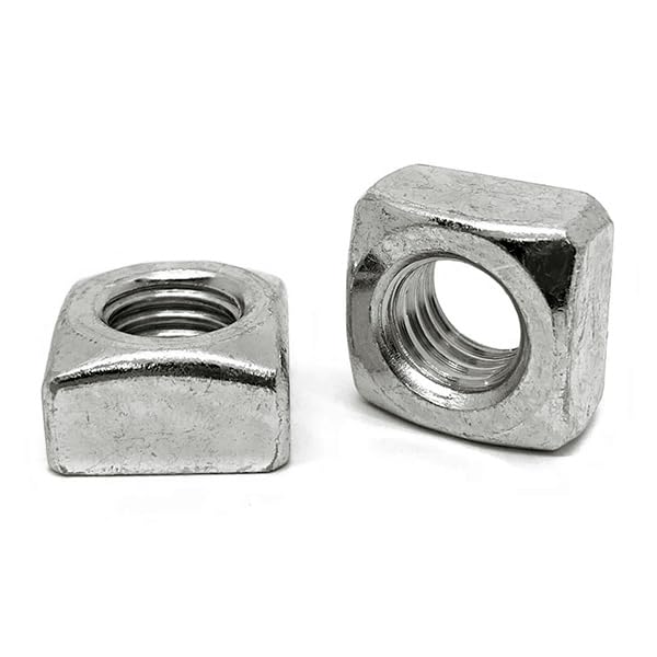 (50 Pieces) 5/16"-18 18-8 Stainless Steel Square Nuts