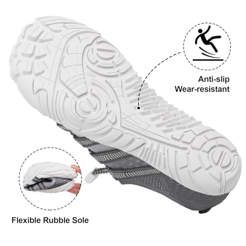 Image of XIHALOOK Athletic Hiking Water Shoes Womens Mens Quick Dry Barefoot for Beach Walking Kayaking Surfing Training
