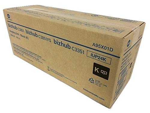 TTCopier Genuine OEM Konica Minolta IUP24K (A95X01D) Imaging Unit, Black 60K Yield Bizhub C3351 C3851FS…