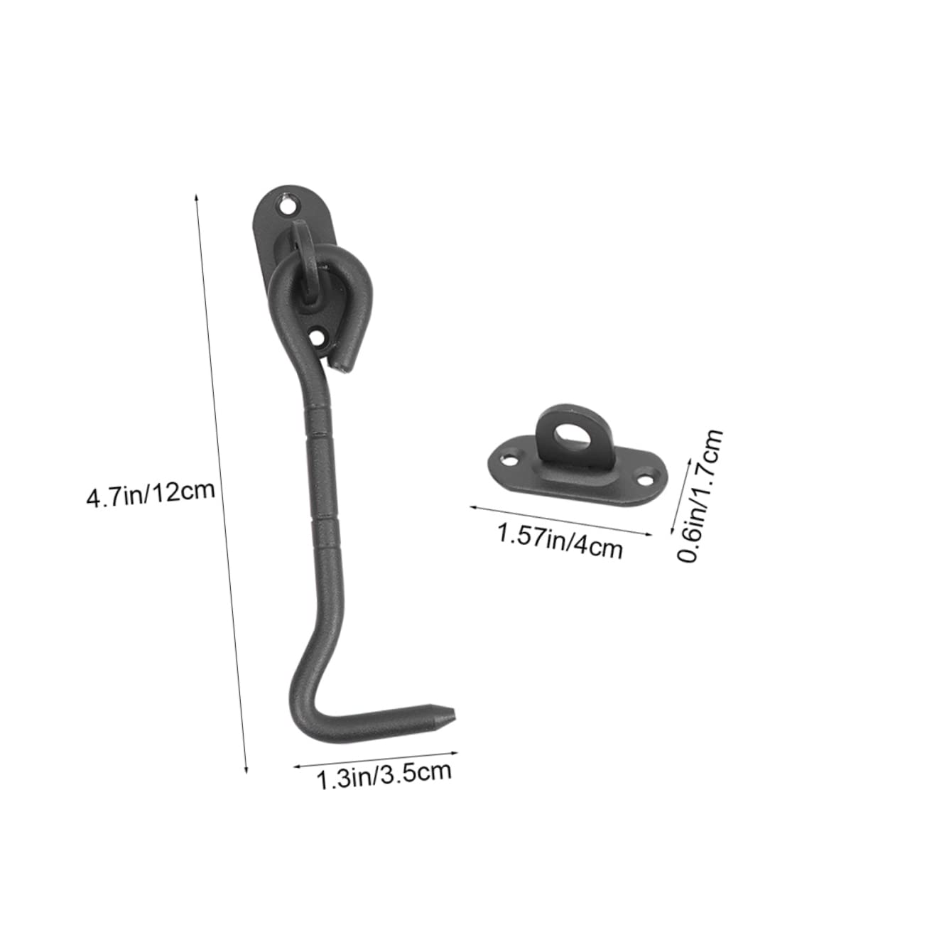 LIFKOME 4pcs Heavy Duty Stainless Steel Window Hook Barn Door Latch Metal Door Hook