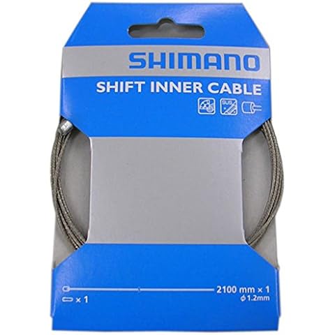 Shimano Schaltzug MTB/Road Edelstahl SUS Innenzug, Silber, 1,2 mm, Uni Cover