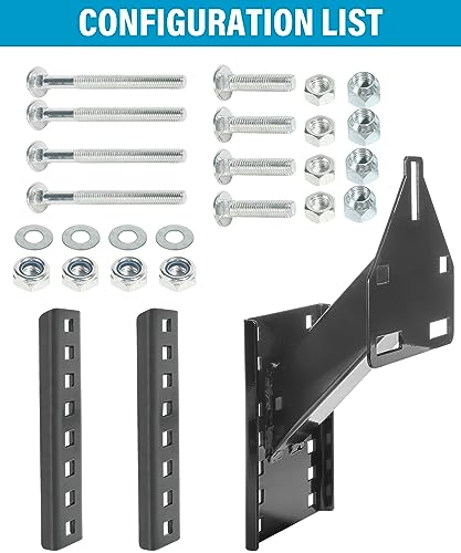 Zlirfy Spare Tire Carrier,Heavy Duty Trailer Spare Tire Mount,Car Accessories Spare Tire Mount for Utility Trailer,Fits 4 & 5 & 6 & 8 Lugs Wheels on 4\",4.25\",4.5\",4.75\",5\",5.5\",6\",6.5\" Bolt Patterns