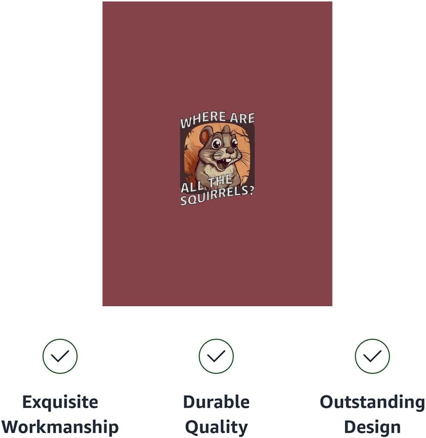 Where are All The Squirrels Pet Bandana - Dog Gifts - Gifts for Squirrel Lovers - L