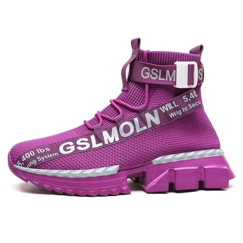 Jakcuz Lace up High Top Walking Shoes for Women Fashion Breathable Mesh Outdoor Sport Athletic Gym Casual Sneakers Ladies3