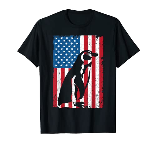 Penguin Patriot 4th July Independence Day T-Shirt for Women Kids Men