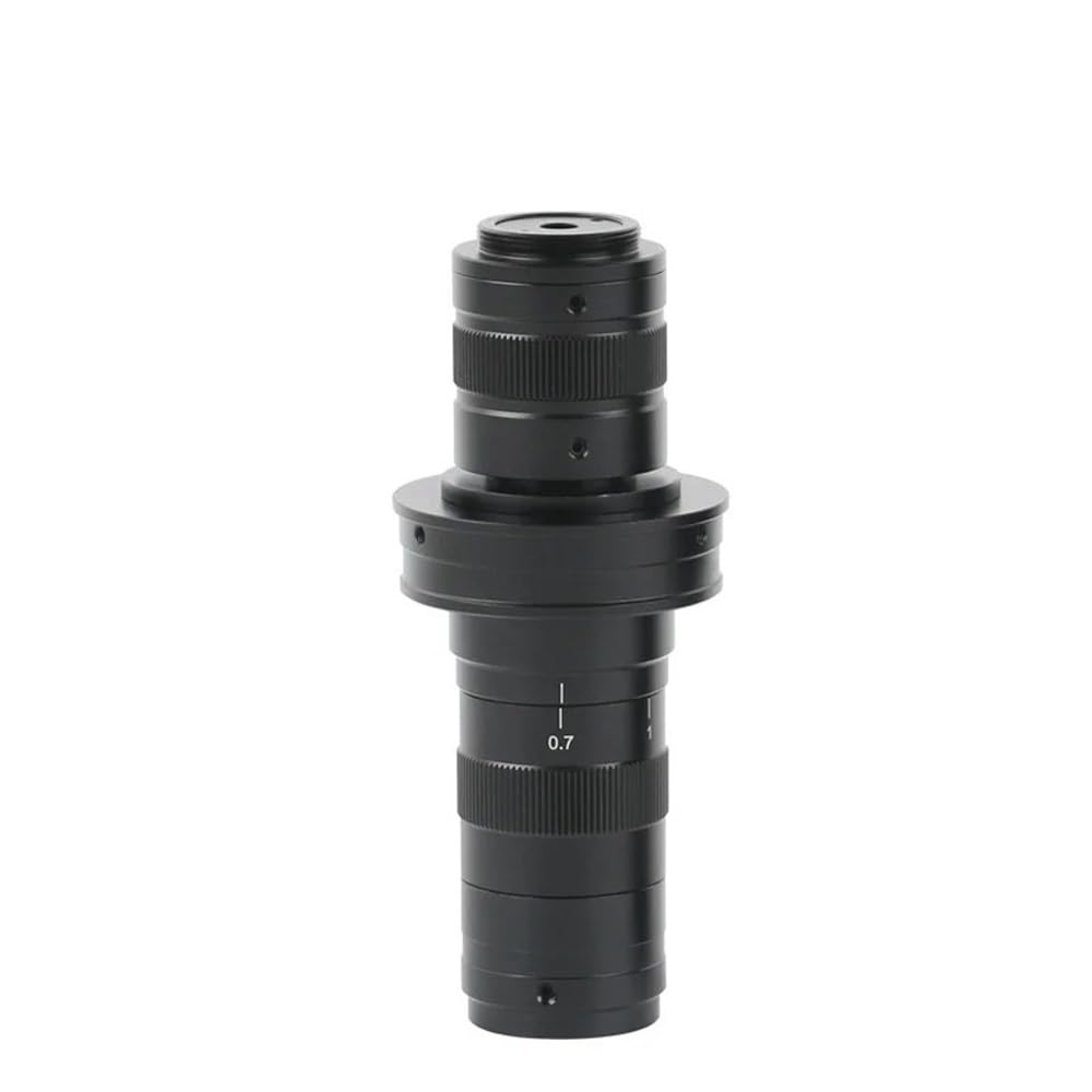 Mikroskop 169X 225X 253X 338X Einstellbarer Mikroskop-Zoom C-Mount-Objektiv 0,7X-4,5X Kontinuierliches Monokularobjektiv for HDMI-VGA-USB-Kamera(26X-169X)