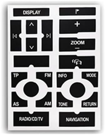 Car Air Conditioning Dash Button Sticker for Audi A4 B6 B7 2000-2008,Radio Dash Buttons Decal Replacement Stickers Auto Interior Accessories