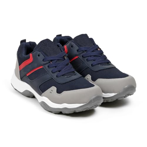 Image of Men's Lightweight Walking Shoes - Comfortable Sports & Running Shoes for Everyday Adventures (Leo Black)