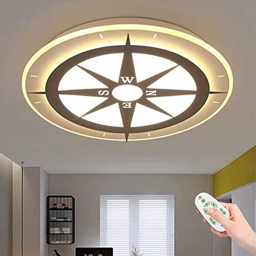 Plafonnier boussole acrylique pour éviter l'éblouissement du salon