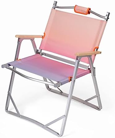 FOXCAMP Lightweight Camping Chairs | Portable Folding Chair | Beach Chair | Stylish Design with Wood Handles | Heavy Duty 220 lbs | Ultralight 5 lbs | Beach, Picnic, Concerts, BBQ