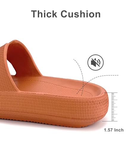 Image of Haifago Cloud Slides for Women and Men Cushion Recovery Pillow Sandals, Memory Foam House Shower Slippers for Woman Comfort Platform Non-Slip
