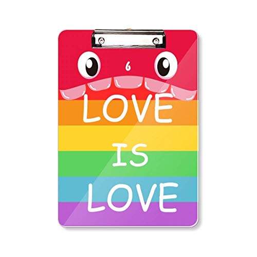 Porte-bloc LGBT A4 planche écriture arc-en-ciel transgender gay lesbienne